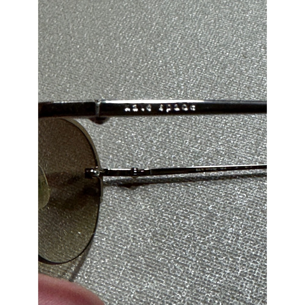 Kate Spade Noel/S Aviator Sunglasses Silver Amber Gradient Brown Lens with Case - Picture 7 of 10